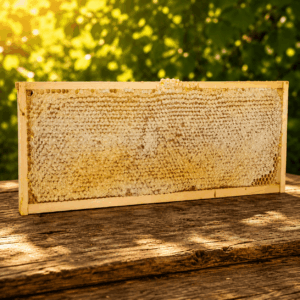 Wabenhonig direkt aus dem Bienenstock, ganzes Wabenrähmchen, 2 kg